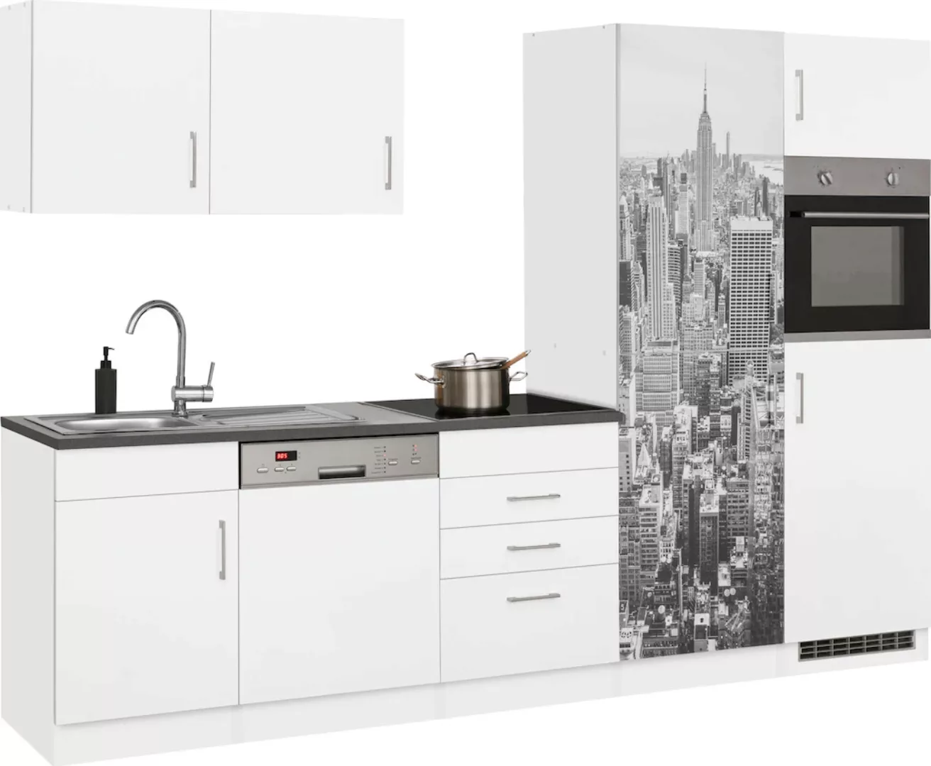 KOCHSTATION Küchenzeile »KS-Paris«, ohne E-Geräte, Breite 290 cm günstig online kaufen