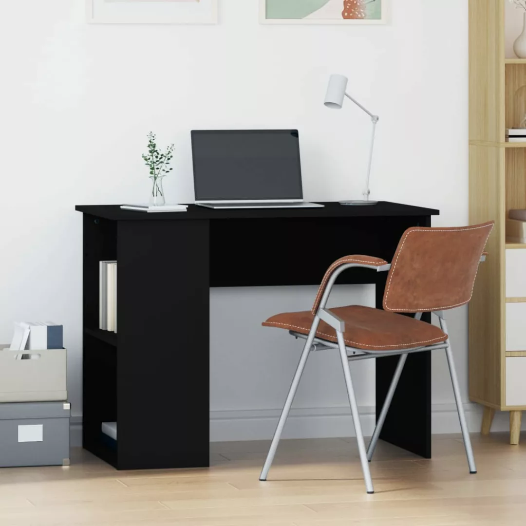 Vidaxl Schreibtisch Schwarz 100x55x75 Cm Holzwerkstoff günstig online kaufen