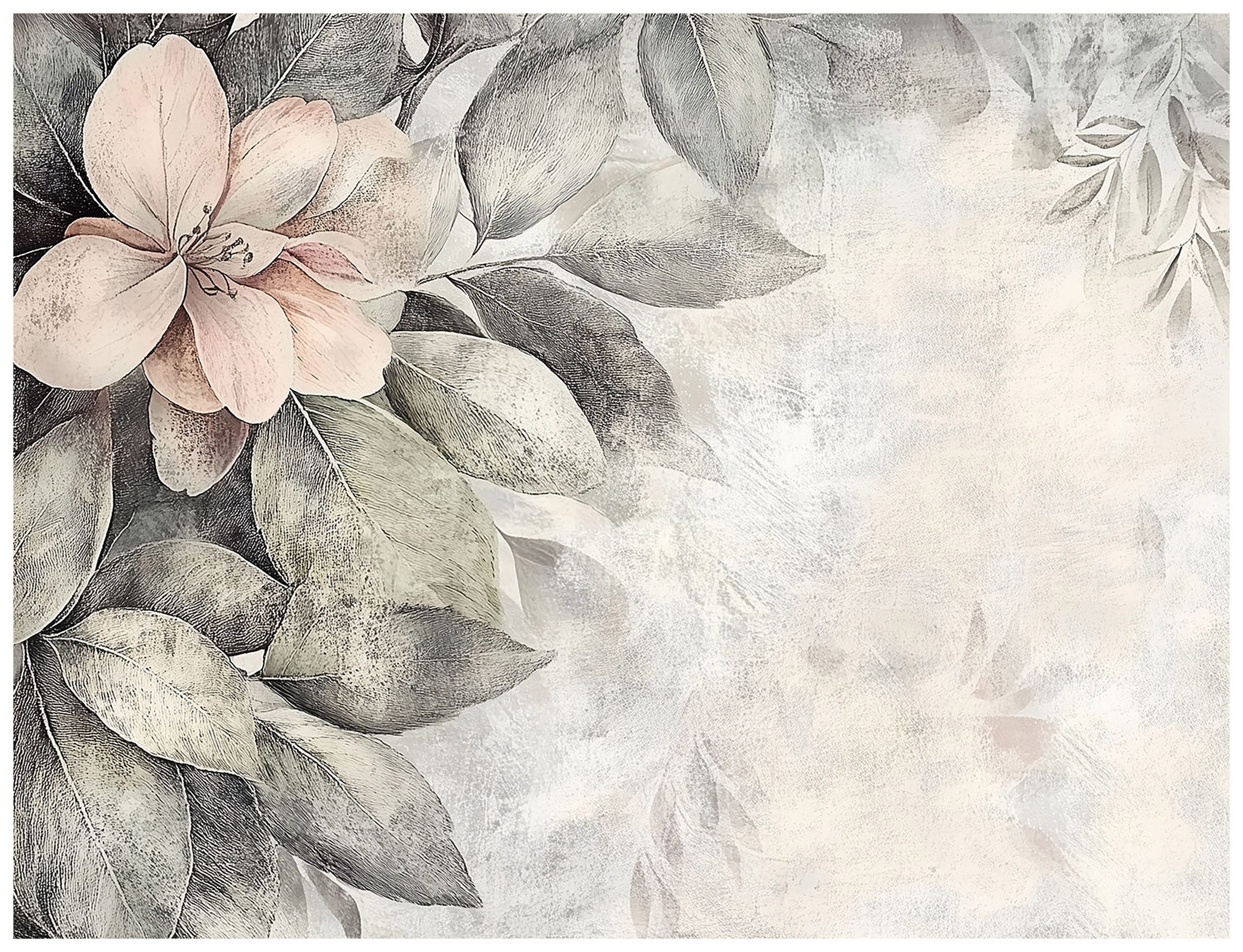 Wallarena Fototapete Blätter Blumen Vintage Vlies günstig online kaufen