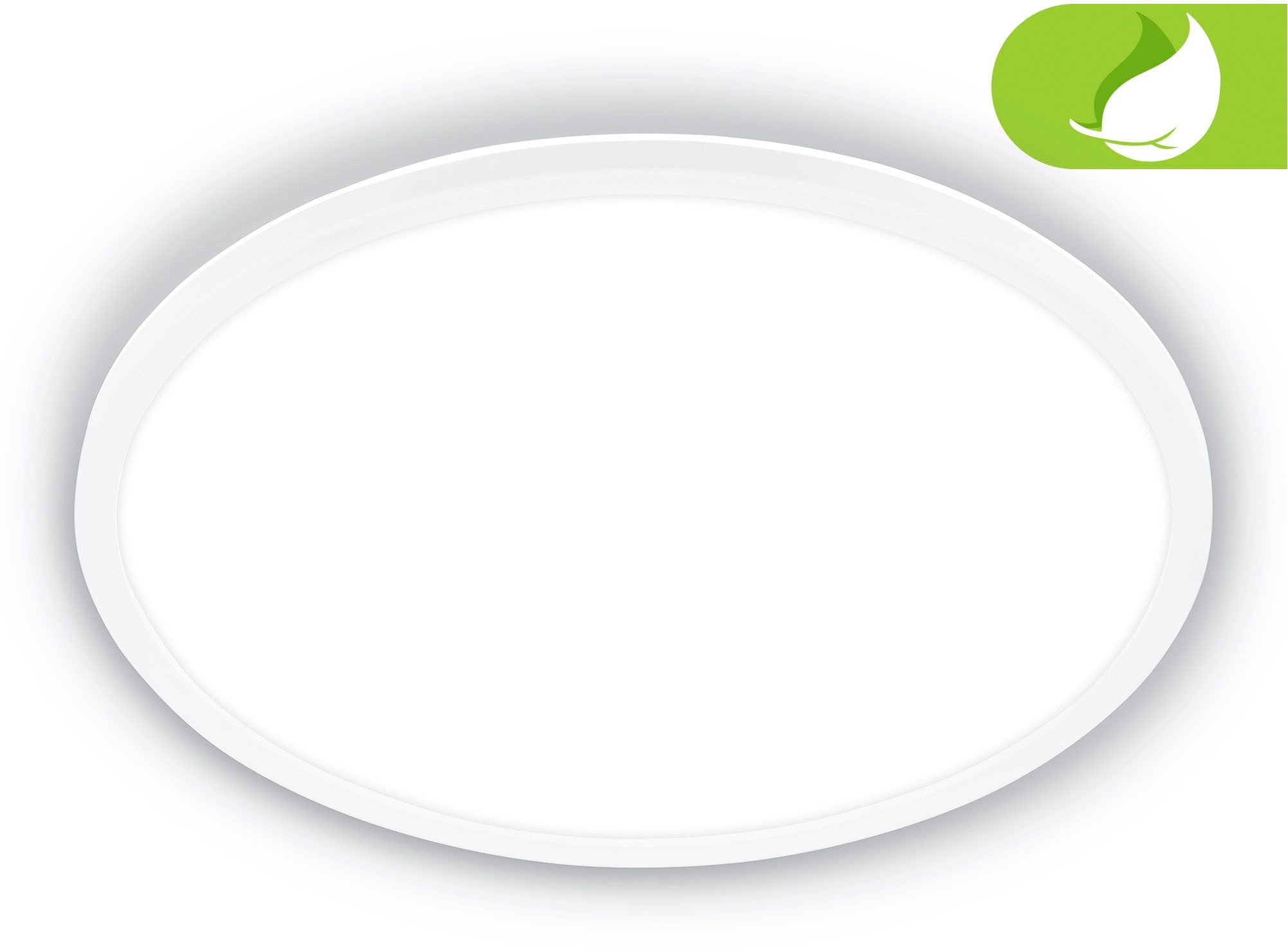 LED-Deckenleuchte Tava A, Ø 42 cm, Kunststoff, weiß günstig online kaufen