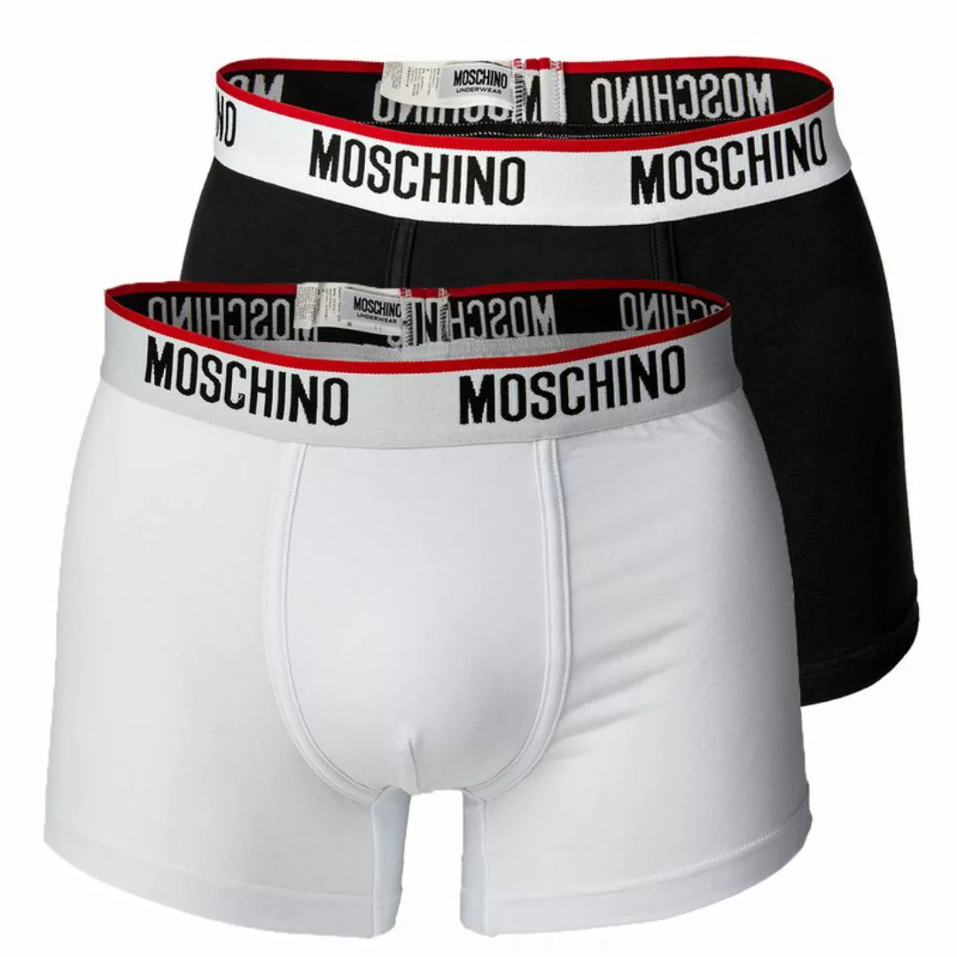 MOSCHINO Herren Shorts 2er Pack - Pants, Unterhose, Cotton Stretch, uni Sch günstig online kaufen