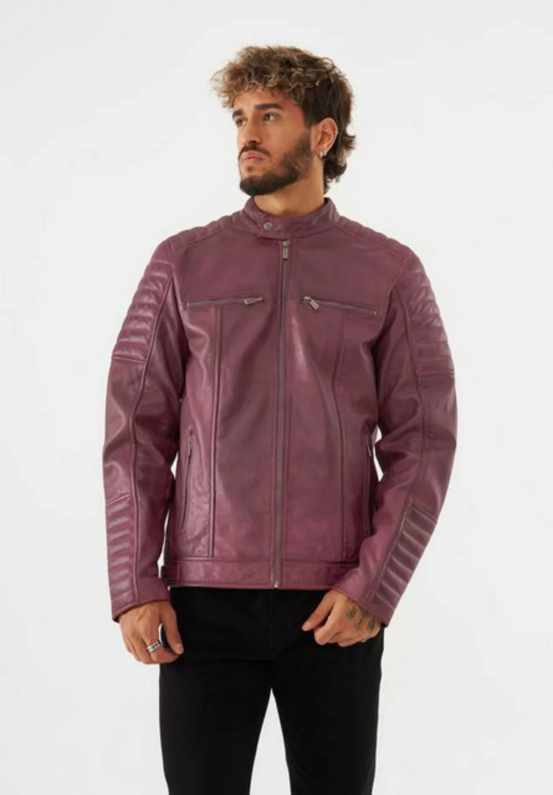 Bolongaro Trevor Lederjacke DANNY RACER Weiches Leder, gewalktes Finish, Pa günstig online kaufen