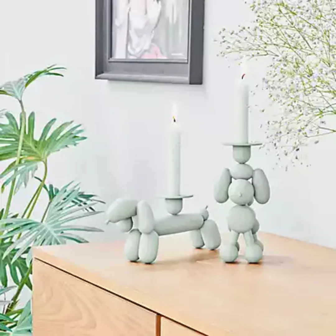 Kerzenleuchter Can-dog metall weiß / Aluminium - Fatboy - Weiß günstig online kaufen