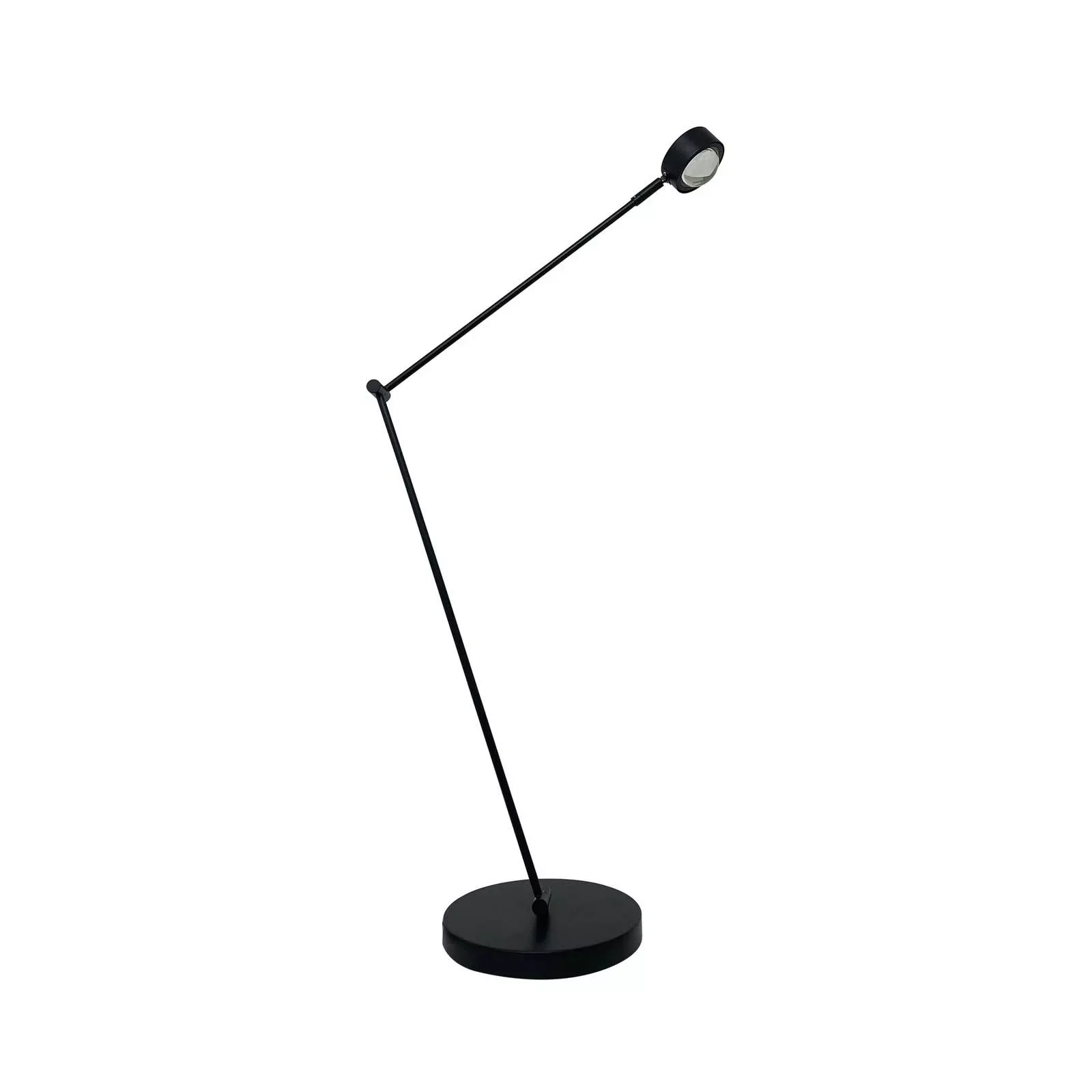 Lindby Stehlampe Jyla, schwarz, Linse, 3000K,  GX53, Eisen günstig online kaufen