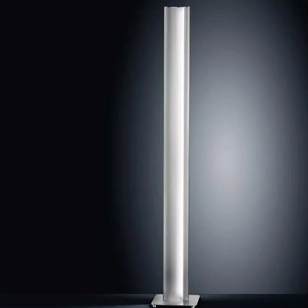 LED Standleuchte Kurvo in nickel-matt und chrom dimmbar 1555 x 240 x 240 mm günstig online kaufen