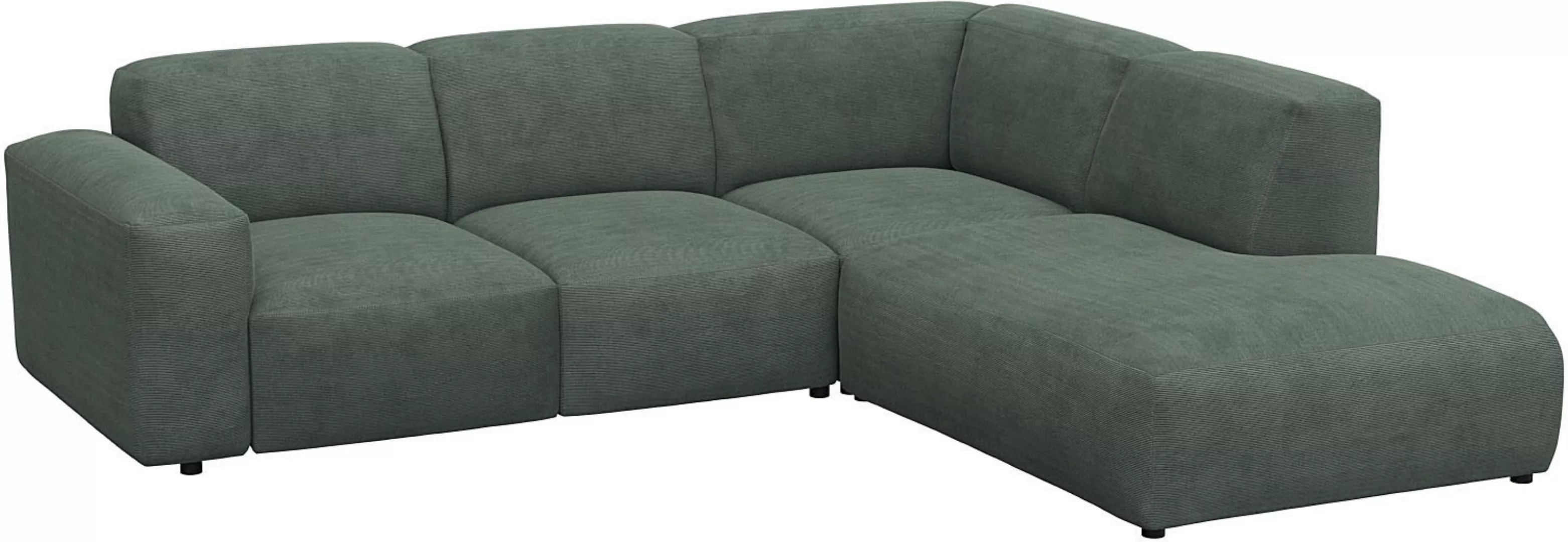 FLEXLUX Ecksofa »Lucera, super Sitzkomfort durch Kaltschaum im Sitz, L-Form günstig online kaufen