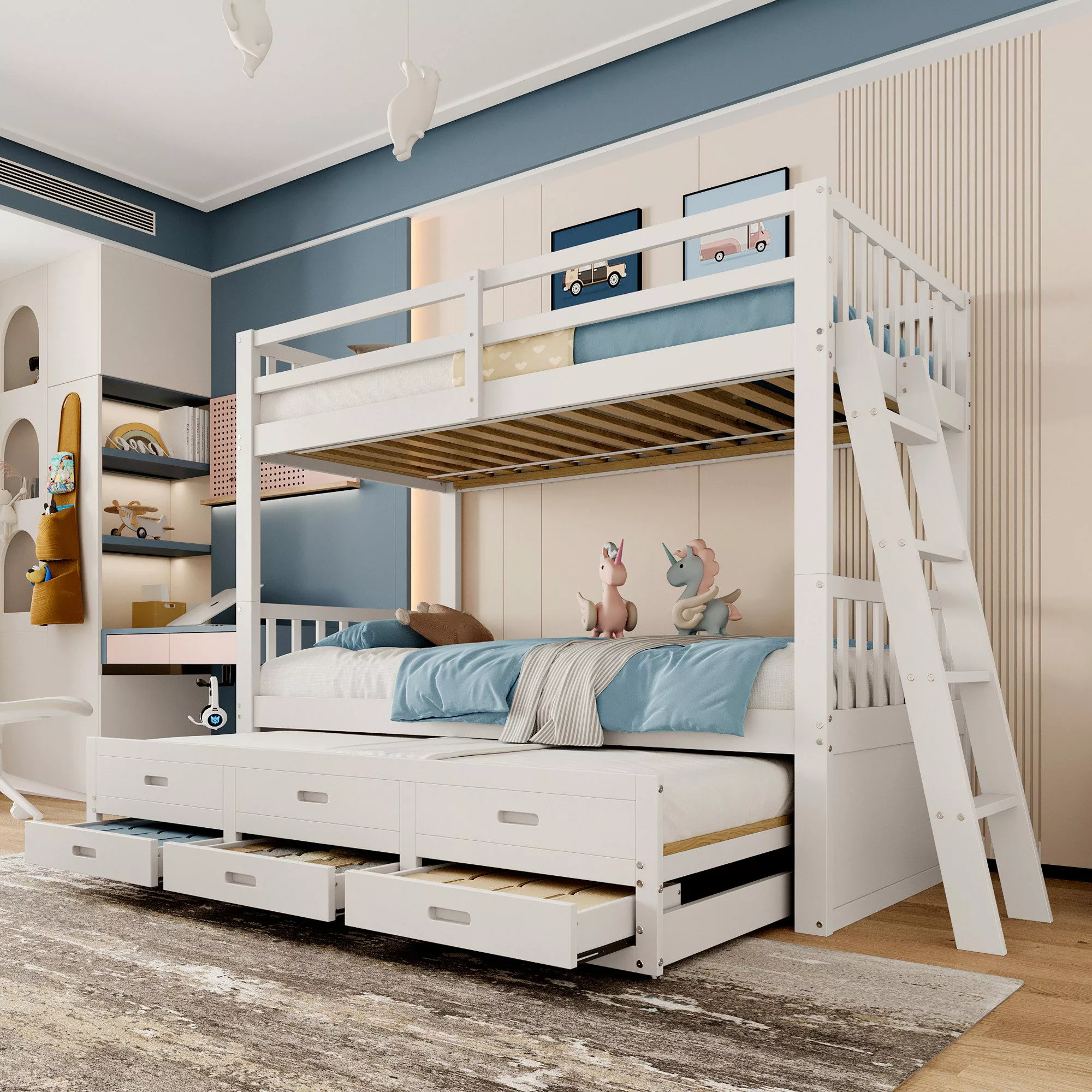 Flieks Etagenbett, Kinderbett 3 Liegefläche und günstig online kaufen