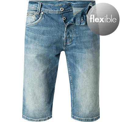 Pepe Jeans Herren Jeans Short SPIKE - Regular Fit - Blau - Medium Blue Deni günstig online kaufen