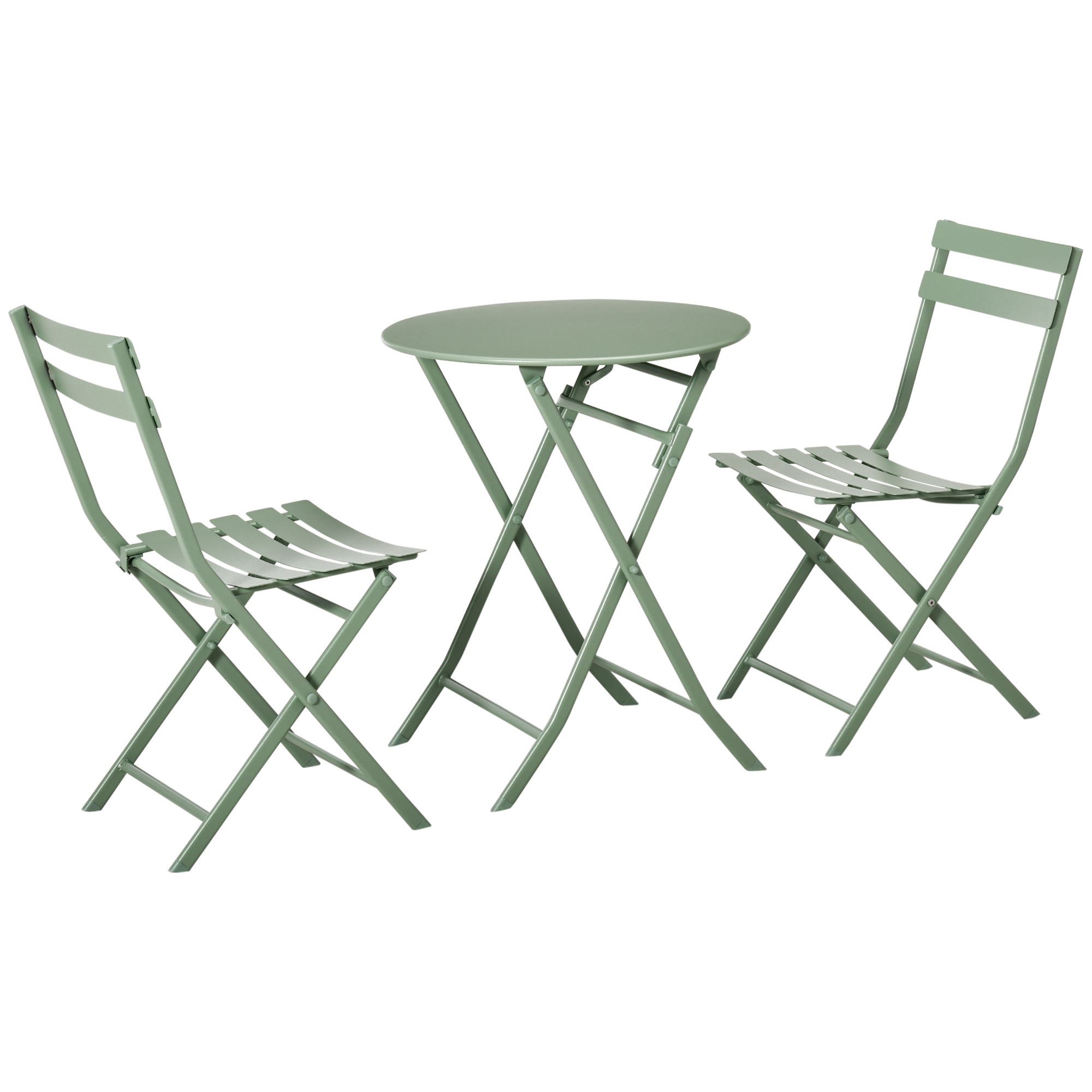 Outsunny Gartenmöbel-Set für 2 Personen - klappbarer Bistro-Gartentisch und günstig online kaufen