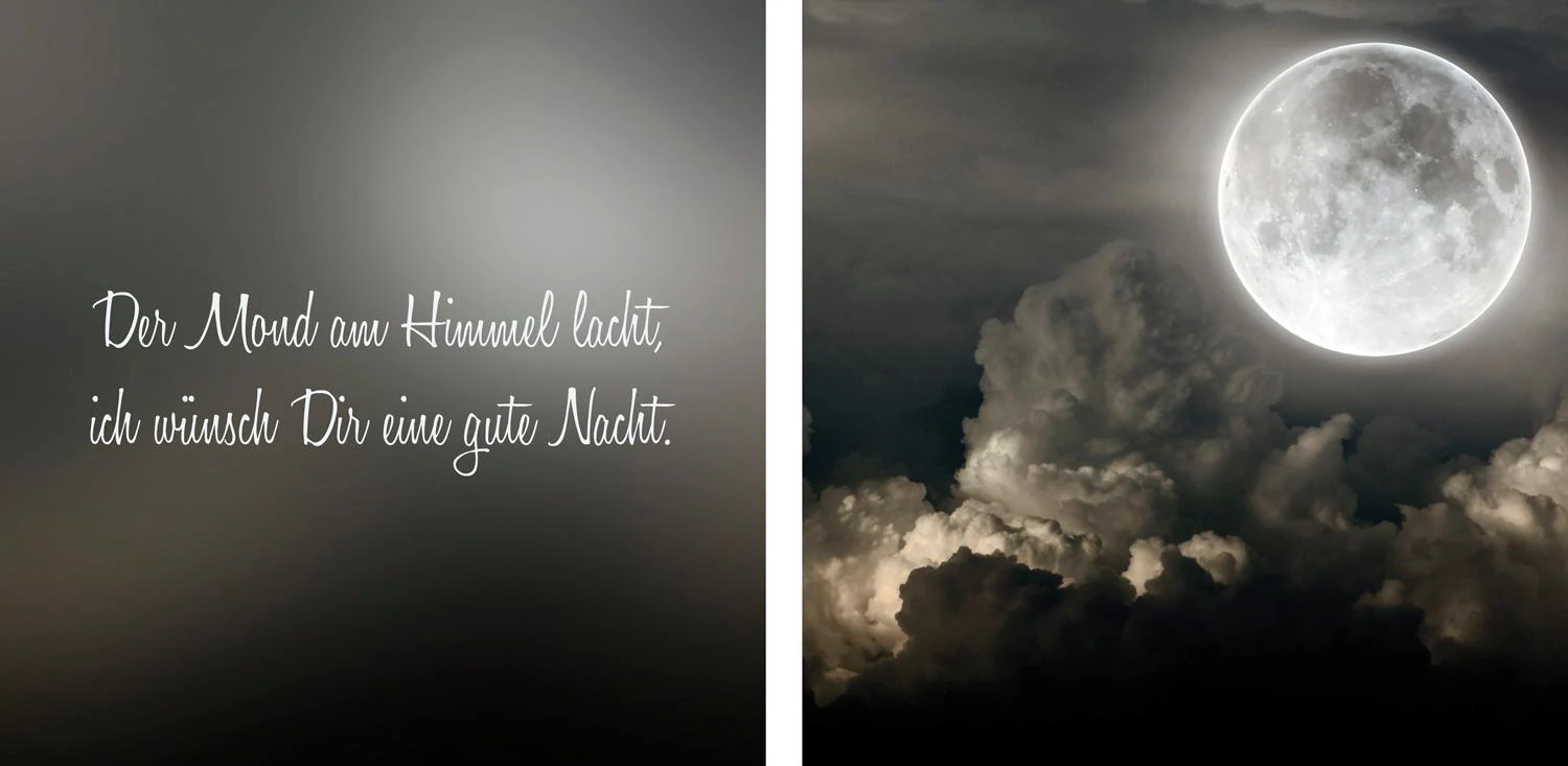 queence Leinwandbild "Mond", Himmel-Himmelsbilder-Kunst-Modern-Spa-Spa Bild günstig online kaufen