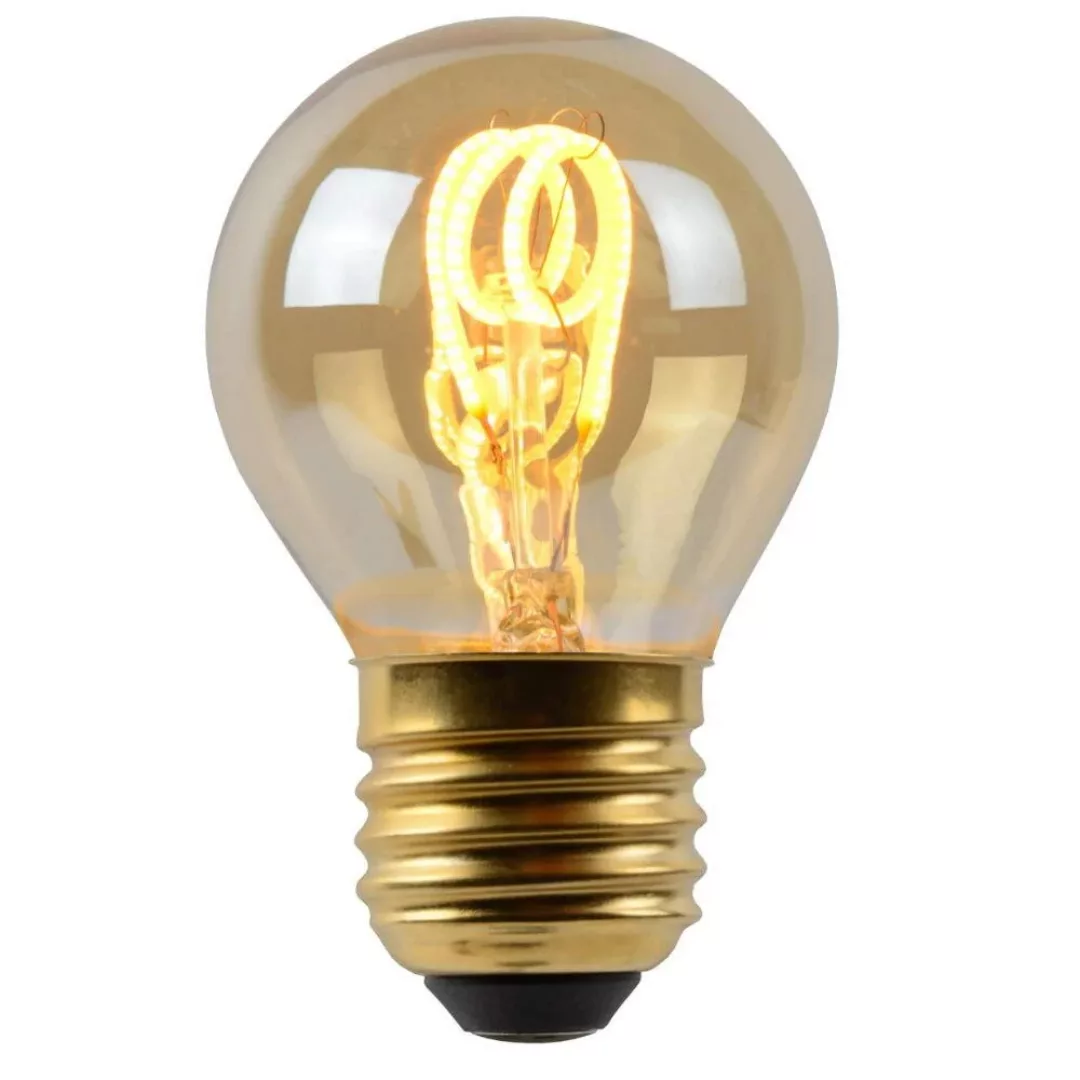 LED Leuchtmittel E27 Tropfen - P45 in Amber 3W 165lm 1er-Pack günstig online kaufen