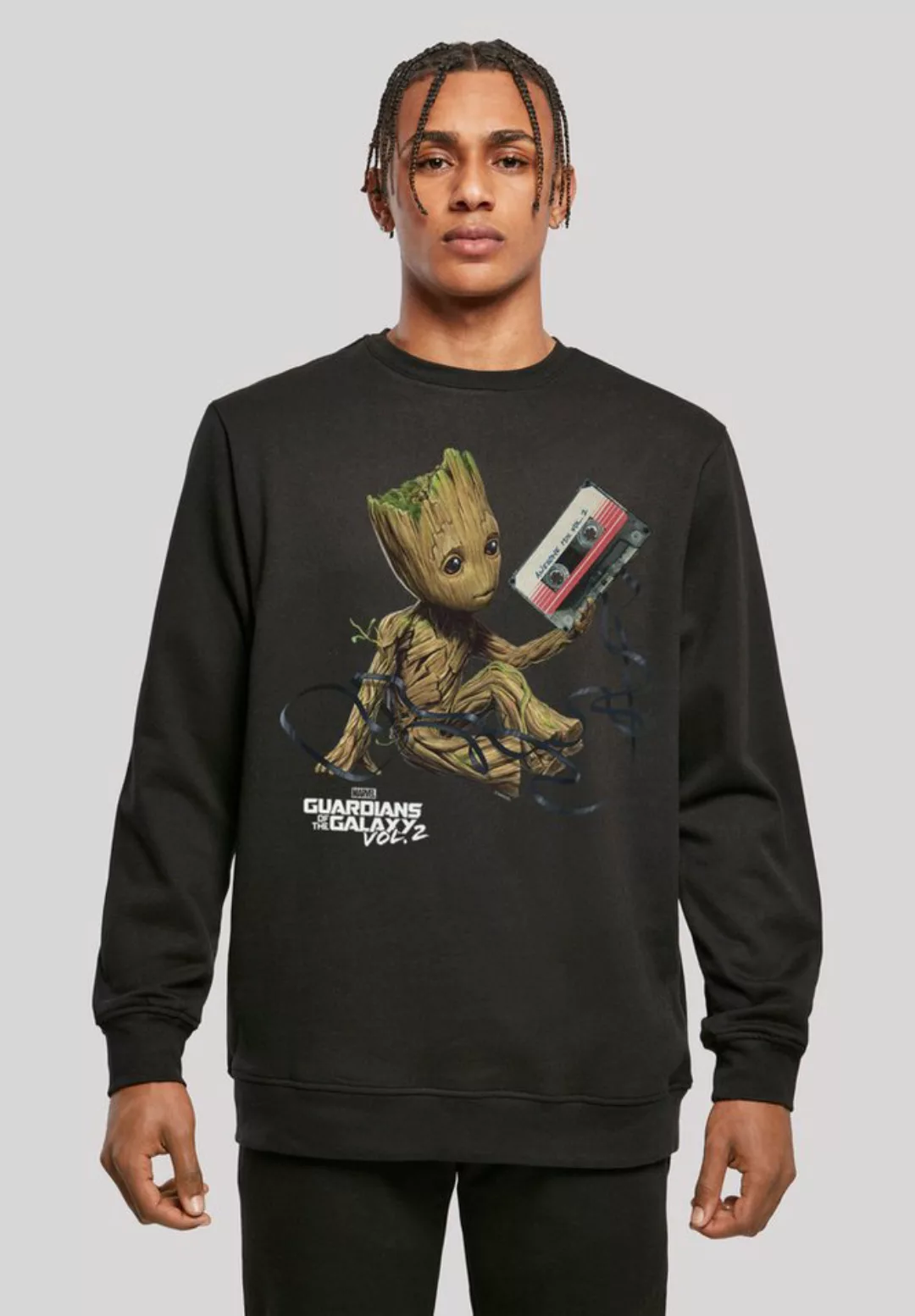 F4NT4STIC Sweatshirt Marvel Guardians Of The Galaxy Vol2 Groot Tape Print günstig online kaufen