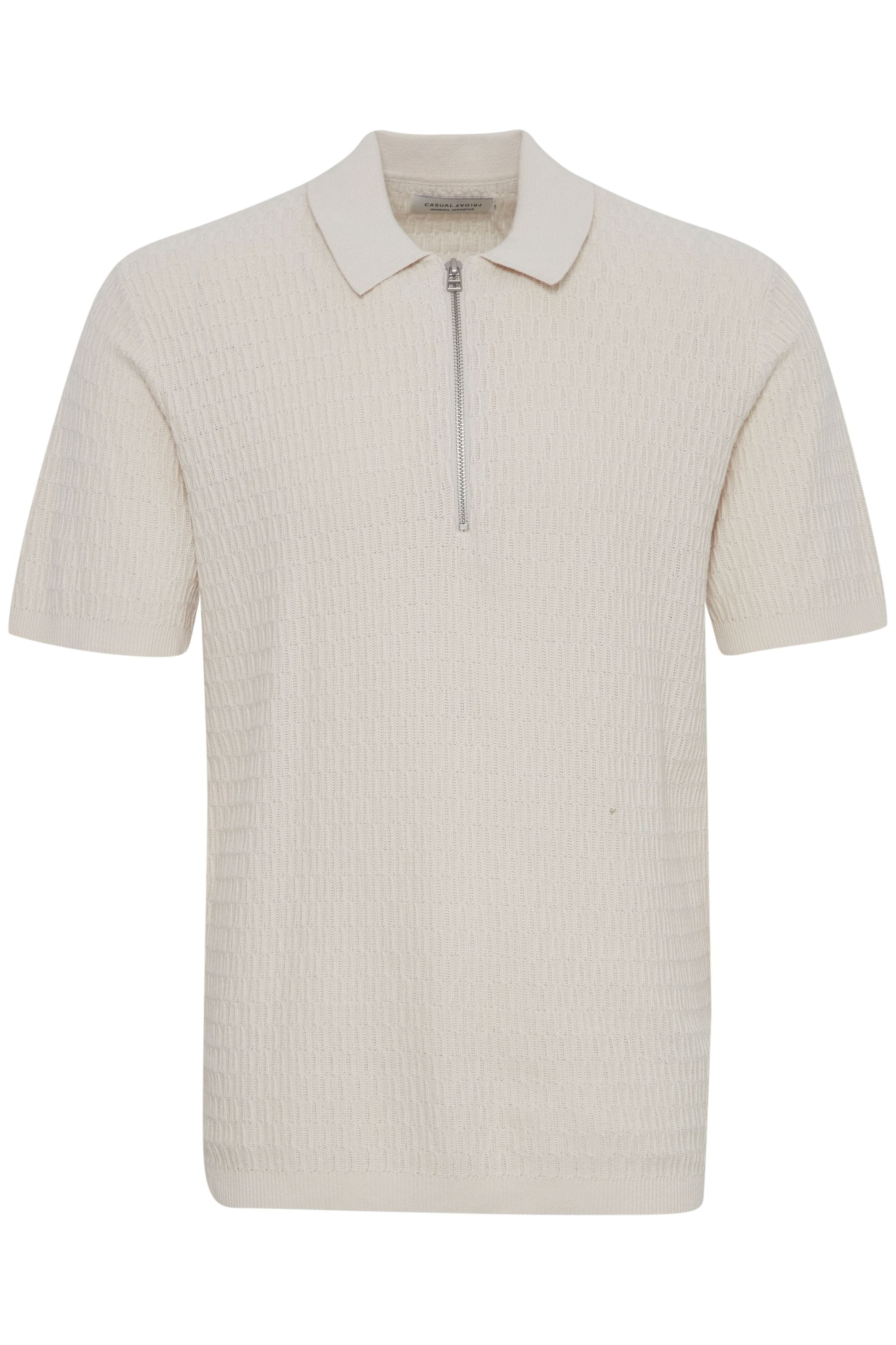 Casual Friday Poloshirt CFKarl SS polo knit strukturiertes Poloshirt mit Re günstig online kaufen