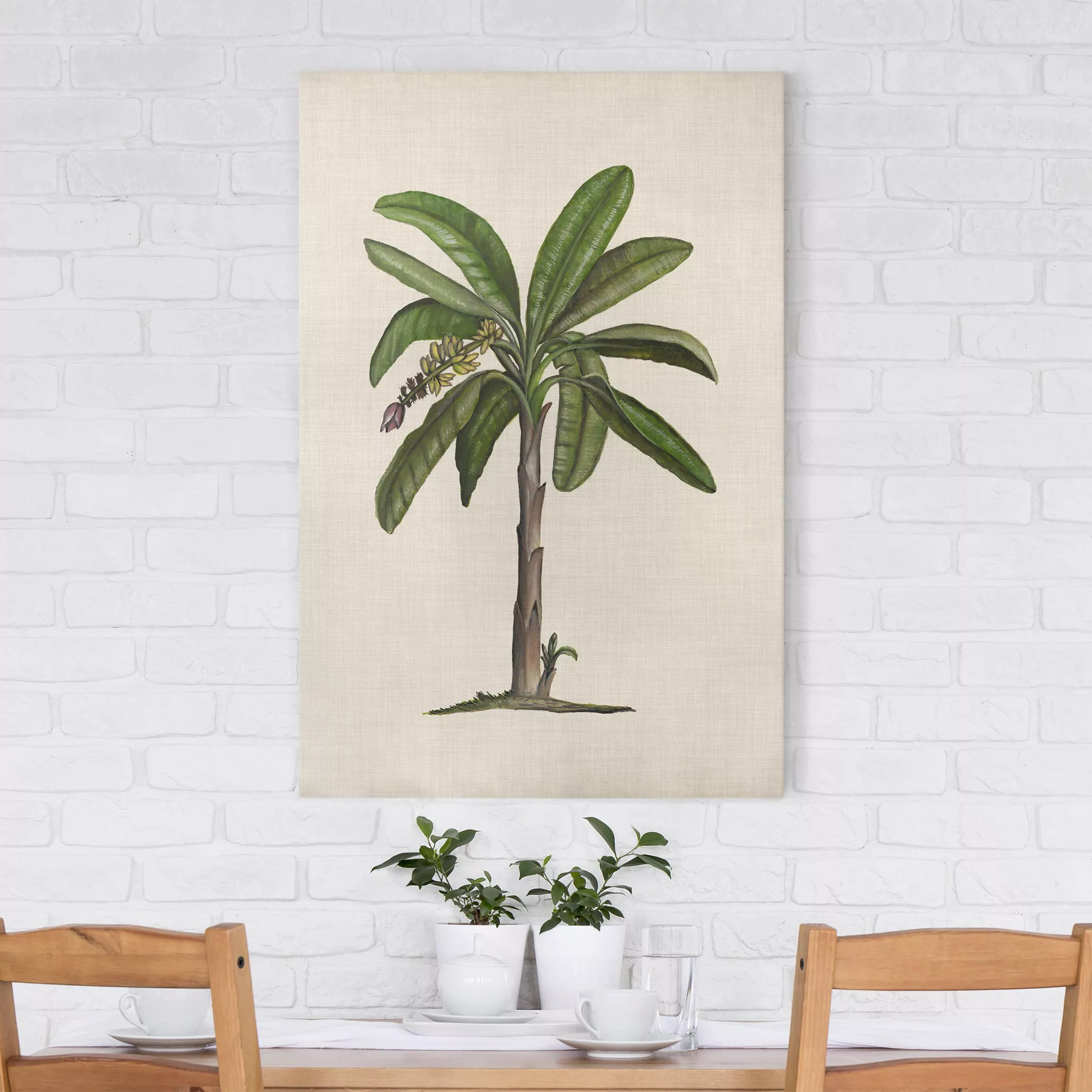 Leinwandbild Botanik - Hochformat Britische Palmen II günstig online kaufen
