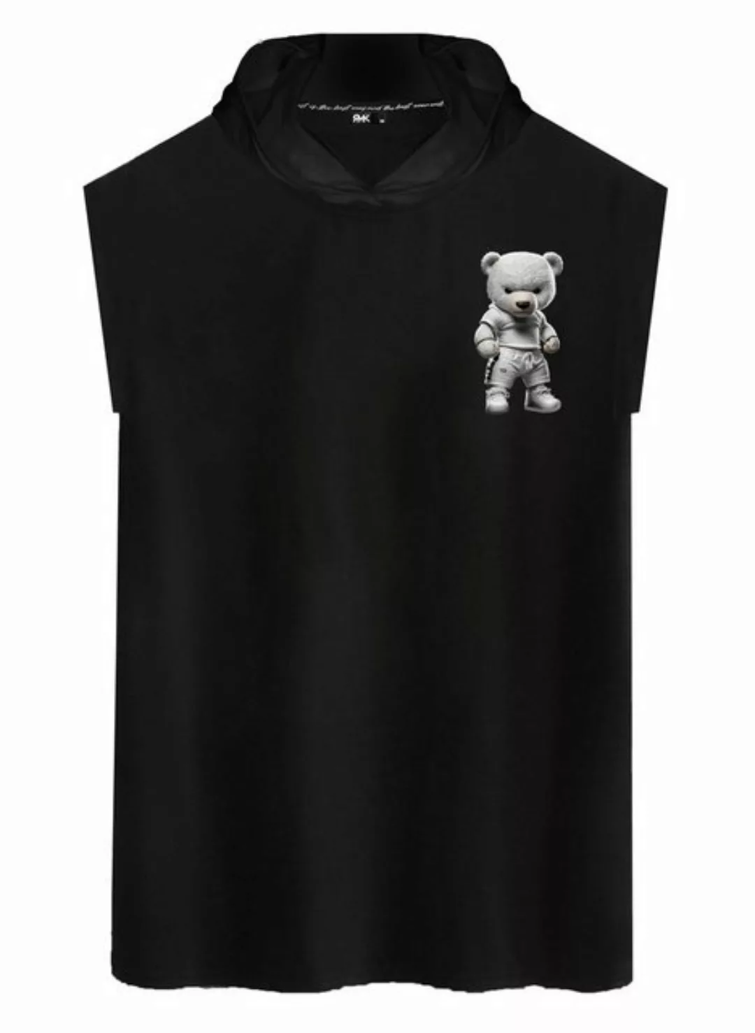 RMK Tanktop Herren Tanktop Muskelshirt Gym Ärmellos Shirt mit Teddybär Druc günstig online kaufen