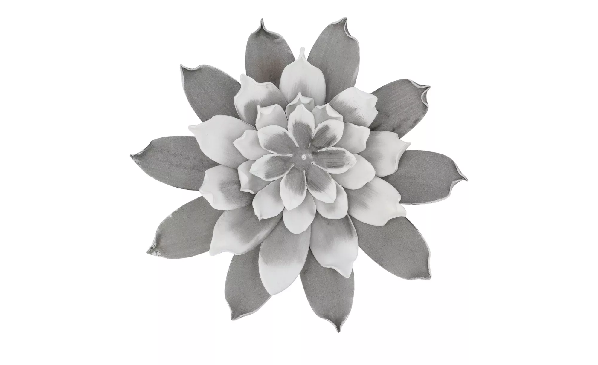 Soft Flower Wanddekoration - grau - Metall, Kunststoff - 2 cm - Dekoration günstig online kaufen
