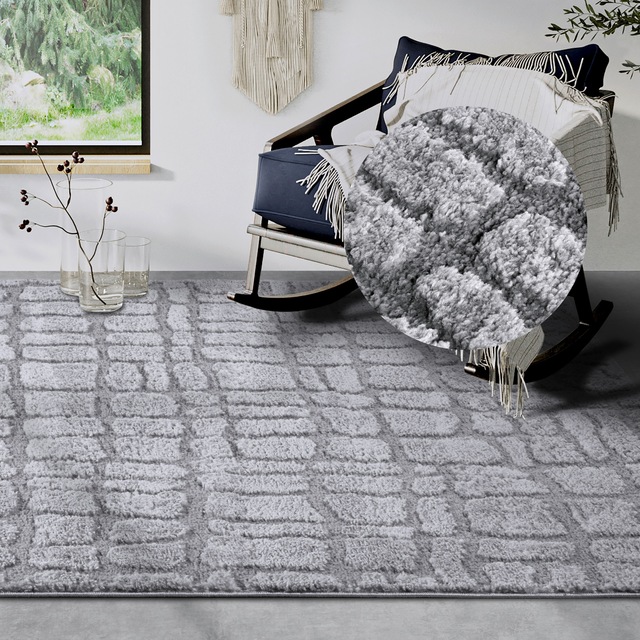 ELLE DECORATION Hochflor-Teppich »Artistique«, rechteckig, 18 mm Höhe, Hoch günstig online kaufen