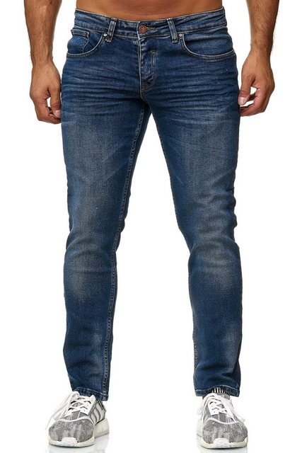 Elara Slim-fit-Jeans Elara Herren Jeans Slim Fit Hose Denim Stretch (1-tlg) günstig online kaufen