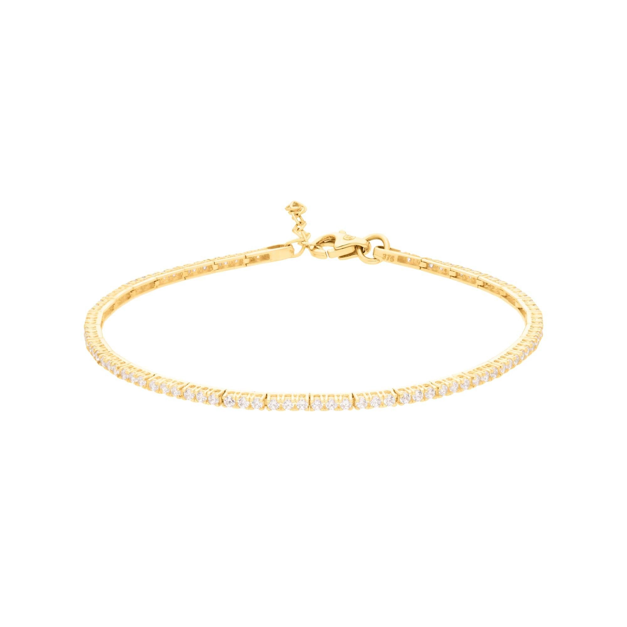 Suzan Gold Tennisarmband 375er Gold Tennisarmband günstig online kaufen