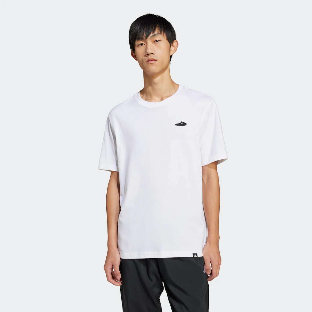 adidas Sportswear T-Shirt "M L SLIDE TEE", mit adidas Badeschlappen-Grafik, günstig online kaufen