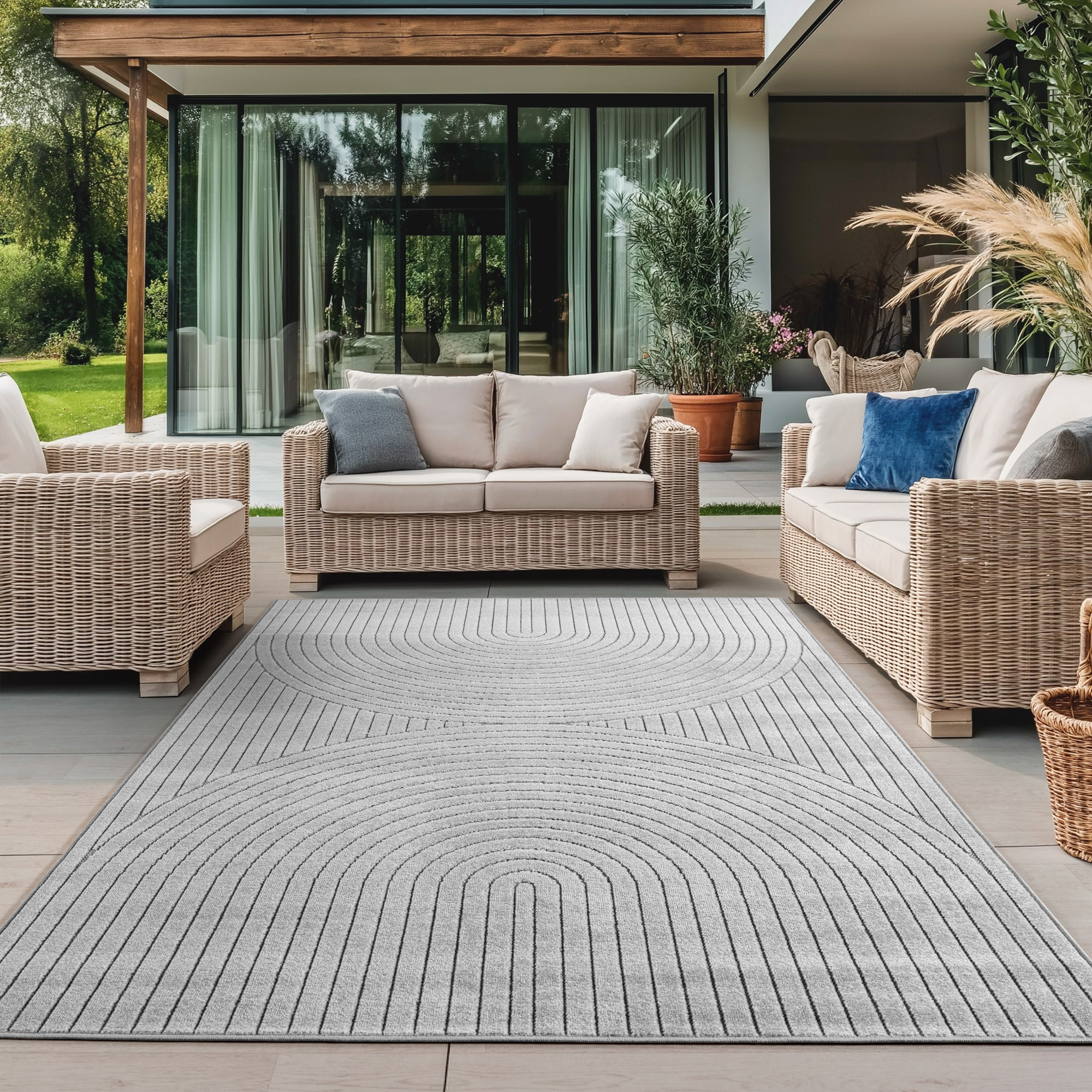 Ayyildiz Teppiche Outdoorteppich »NOVA 1201«, rechteckig, 5 mm Höhe, Läufer günstig online kaufen
