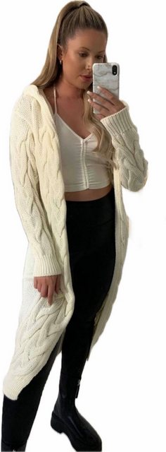 Worldclassca Kapuzenstrickjacke Worldclassca lange Strickjacke Zopfmuster C günstig online kaufen