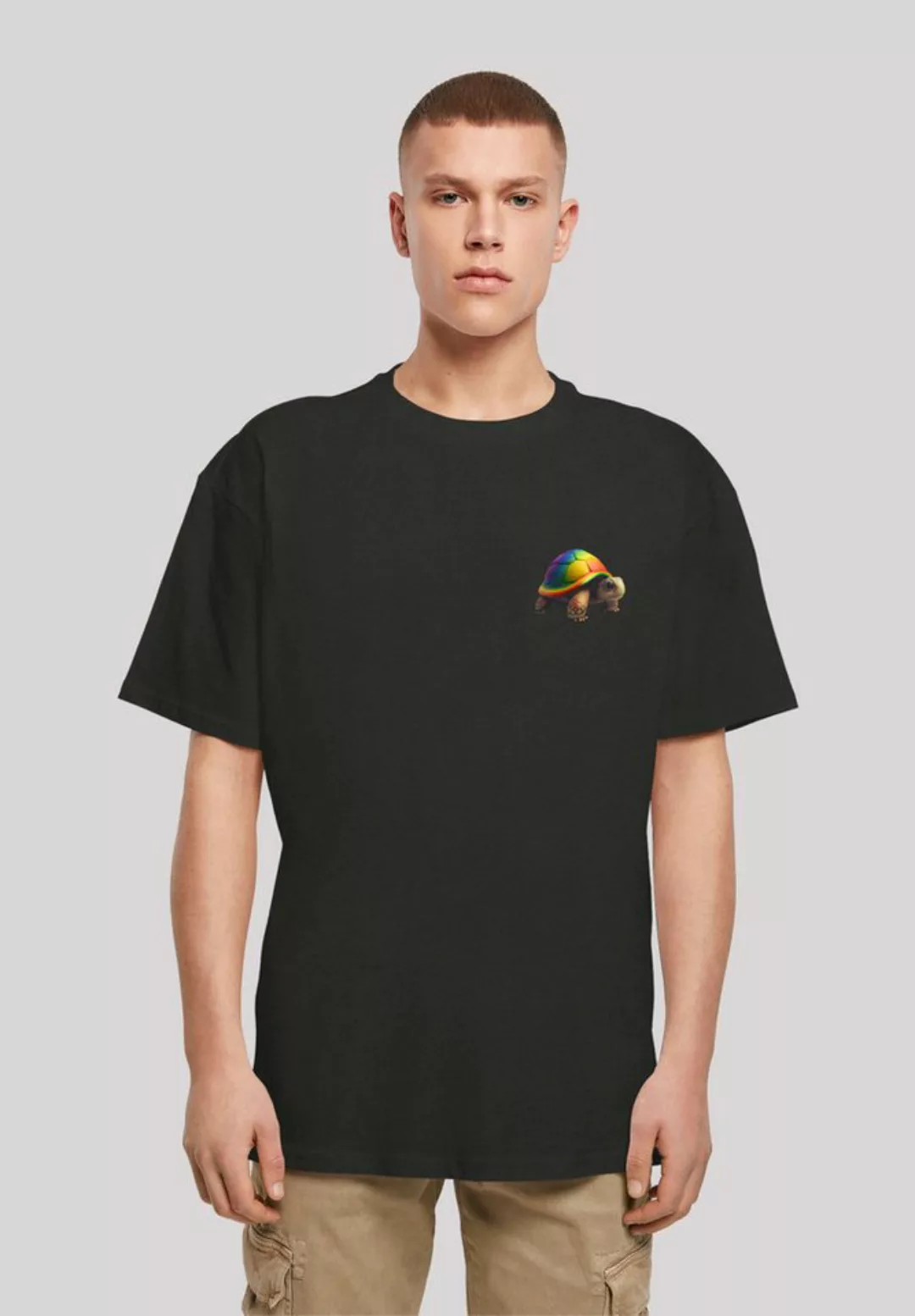 F4NT4STIC T-Shirt "Rainbow Turtle OVERSIZE TEE", Print günstig online kaufen