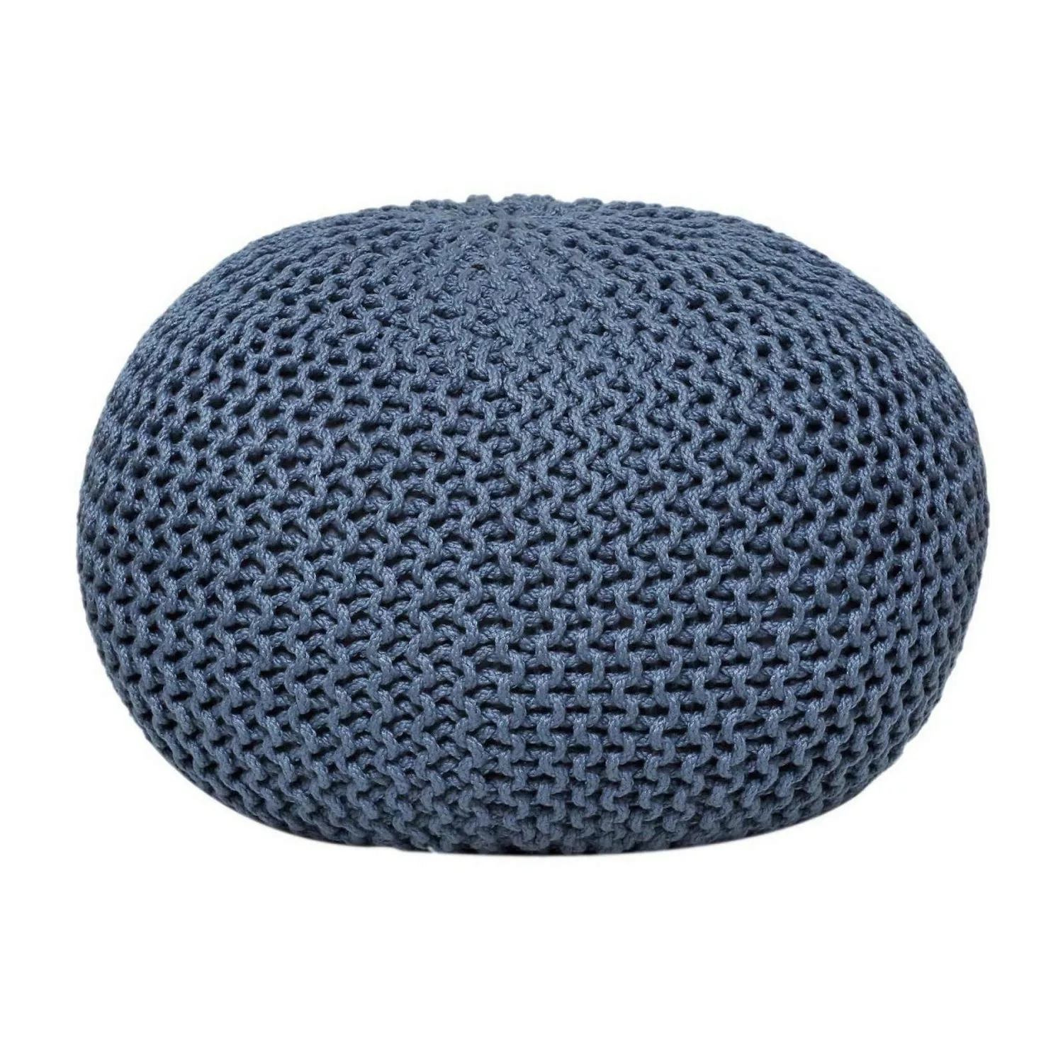 Casamia Premium Pouf Outdoor Sitzpouf Hocker 55x55x37cm Blau günstig online kaufen