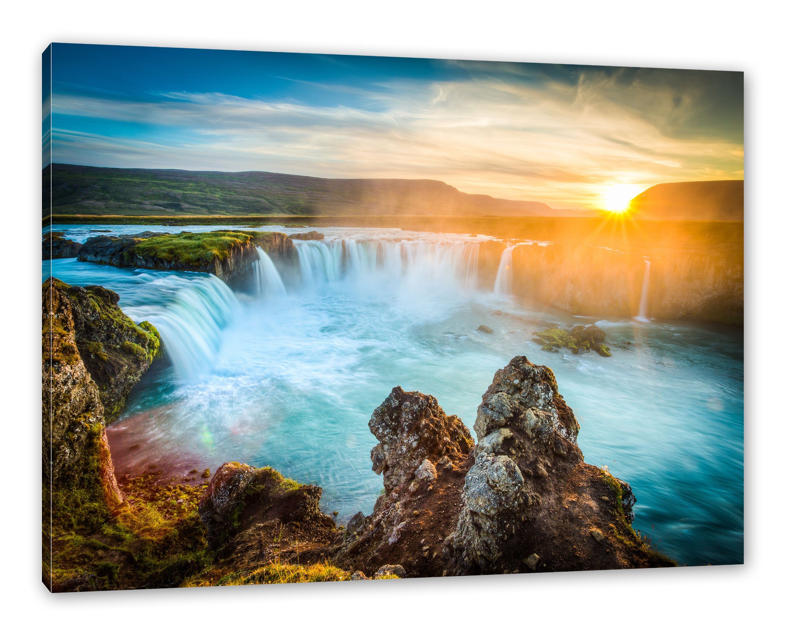 Pixxprint Leinwandbild Wasserfall, Wasserfall (1 St), günstig online kaufen