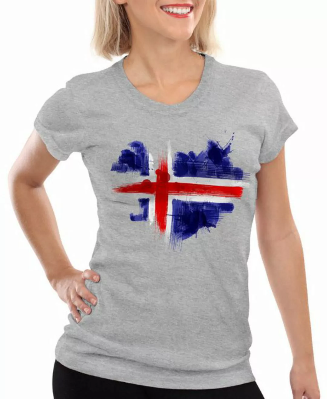 style3 T-Shirt Flagge Island Fußball Sport Iceland WM EM Fahne günstig online kaufen