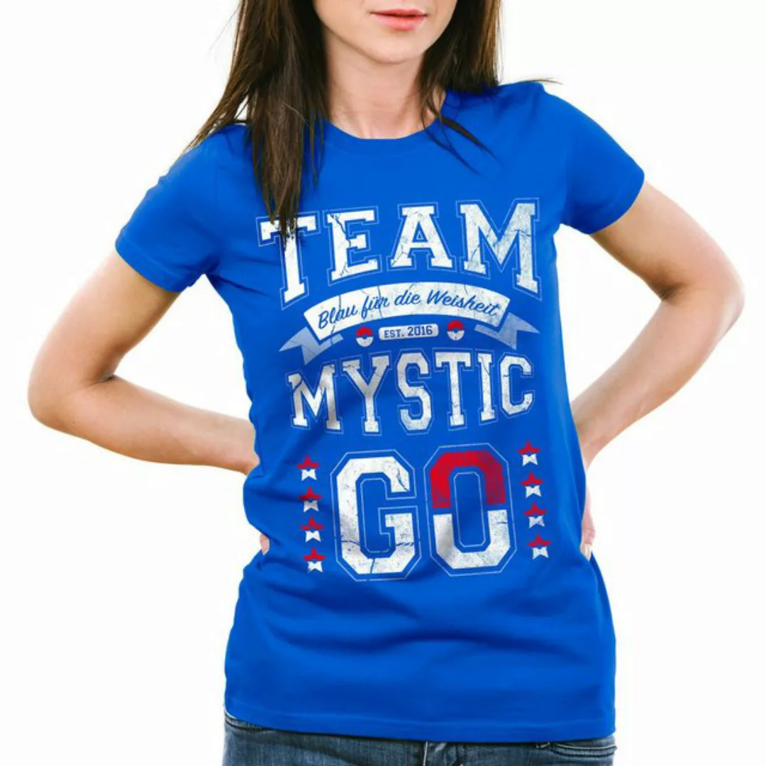 style3 T-Shirt Team Blau pokemon go Mystic Weisheit catch em ball spiel are günstig online kaufen