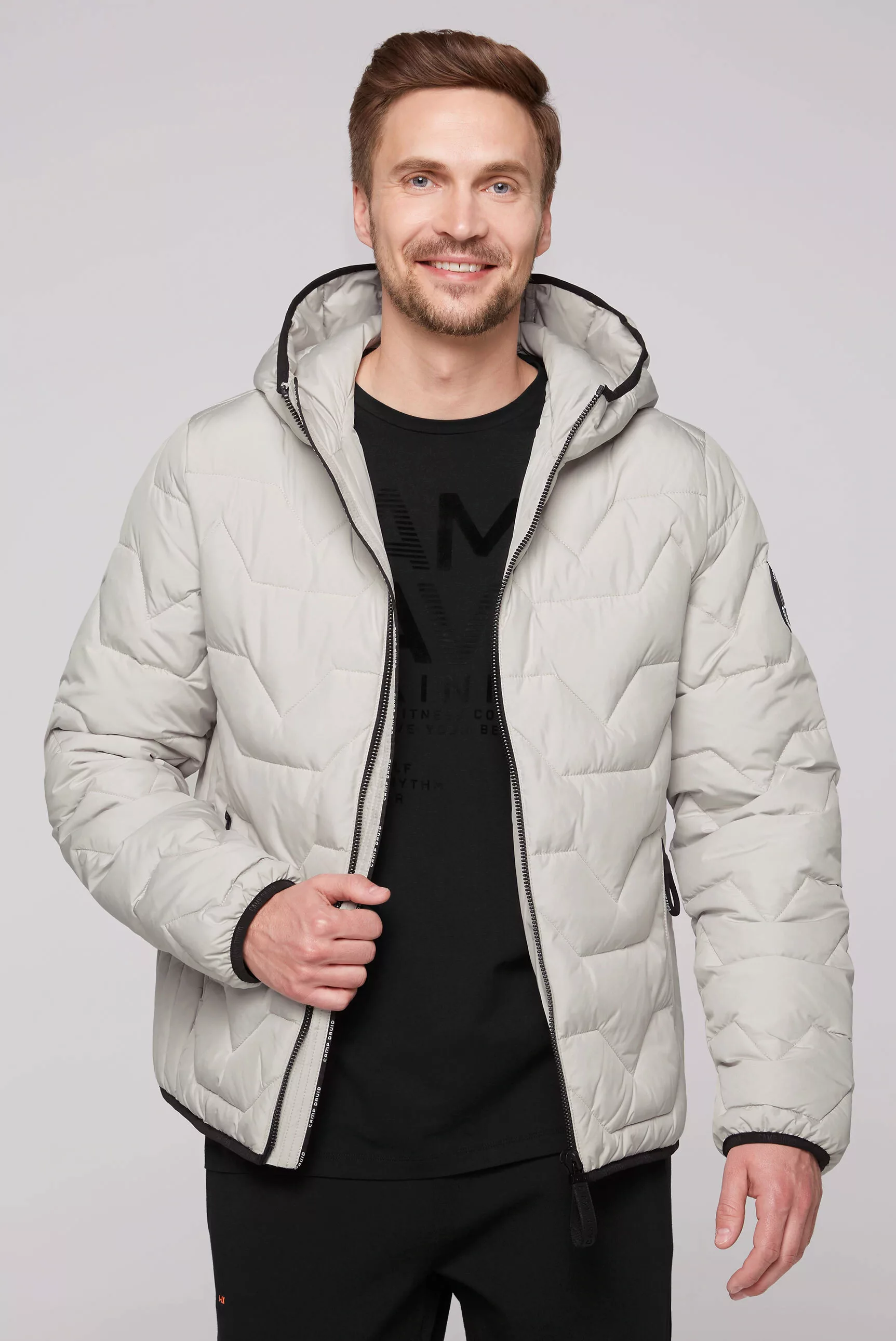 CAMP DAVID Winterjacke, mit Kapuze, mit elastischem Saumabschluss günstig online kaufen