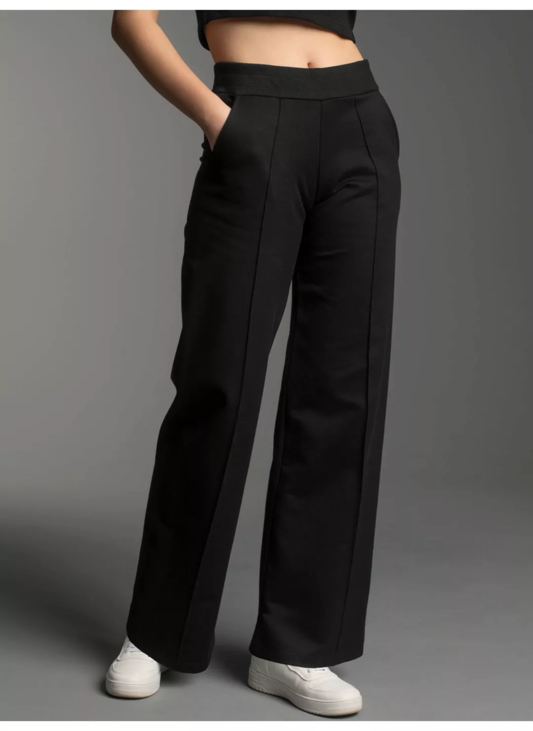 Trigema Jerseyhose "TRIGEMA Jogginghose mit weitem Bein", (1 tlg.) günstig online kaufen