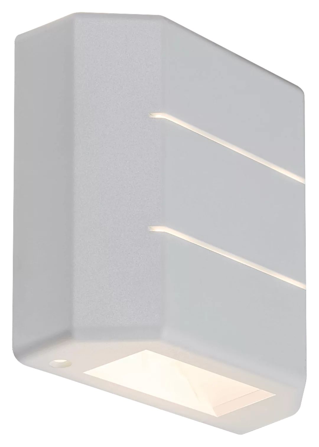 LED Außenwandleuchte weiß 2-seitig IP54 Lippa günstig online kaufen