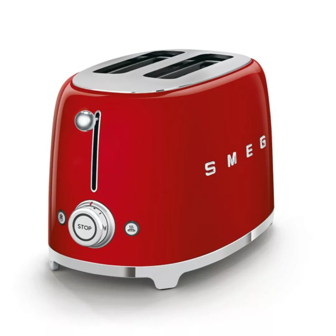 Kompakter Retro 2-Schlitz-Toaster Rot günstig online kaufen