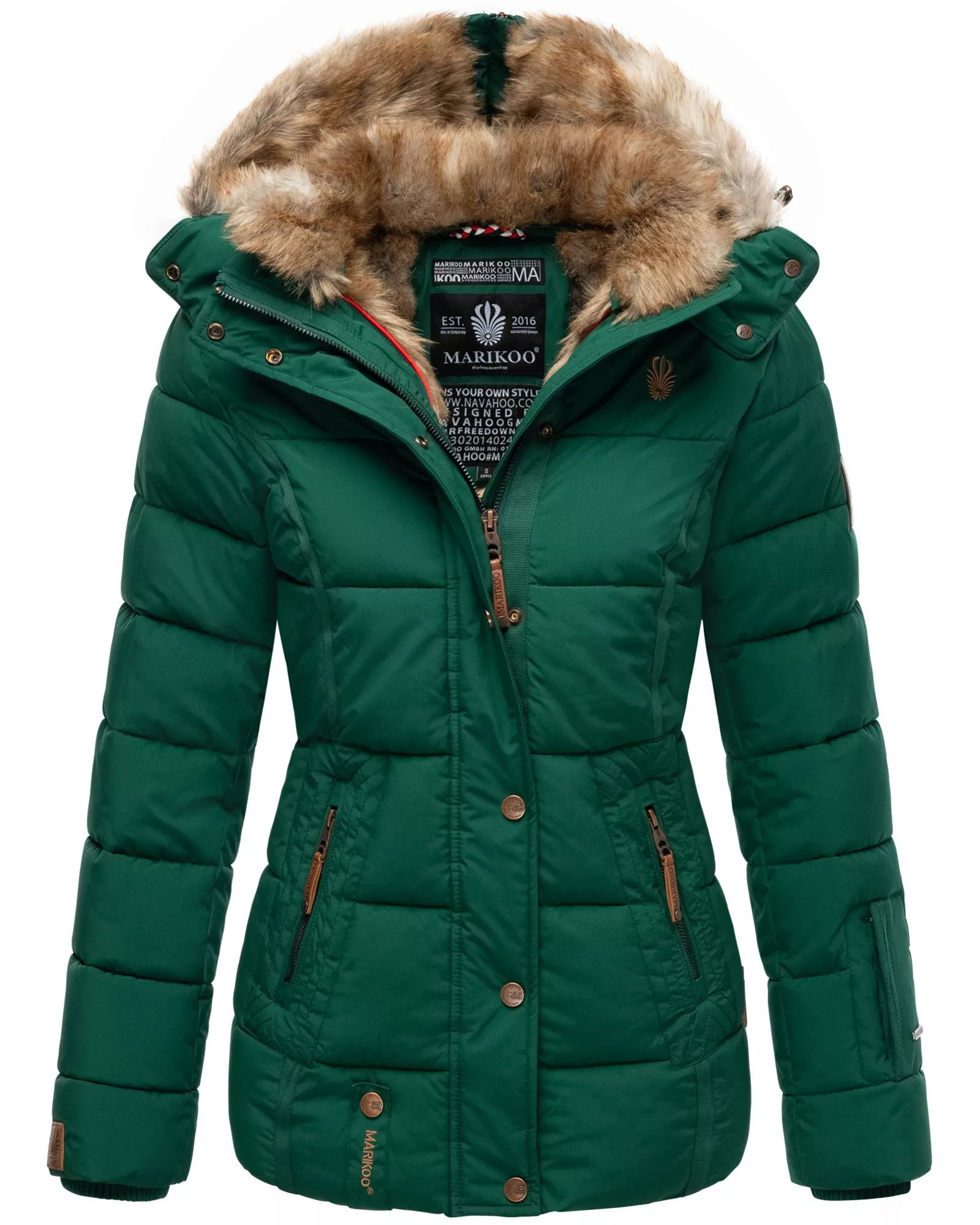 Marikoo Winterjacke "Nekoo", mit Kapuze, stylische Damen Steppjacke mit gro günstig online kaufen