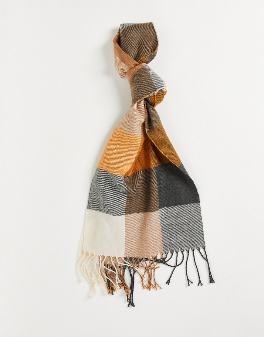 Topman – Karierter Schal aus recycelten Materialien mit Farbverlauf in Oran günstig online kaufen