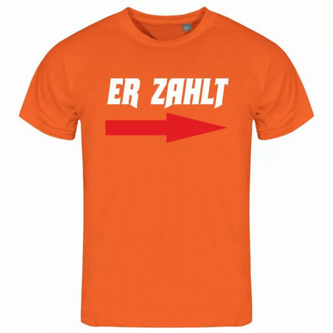 deinshirt Print-Shirt Herren T-Shirt Er zahlt Funshirt mit Motiv günstig online kaufen