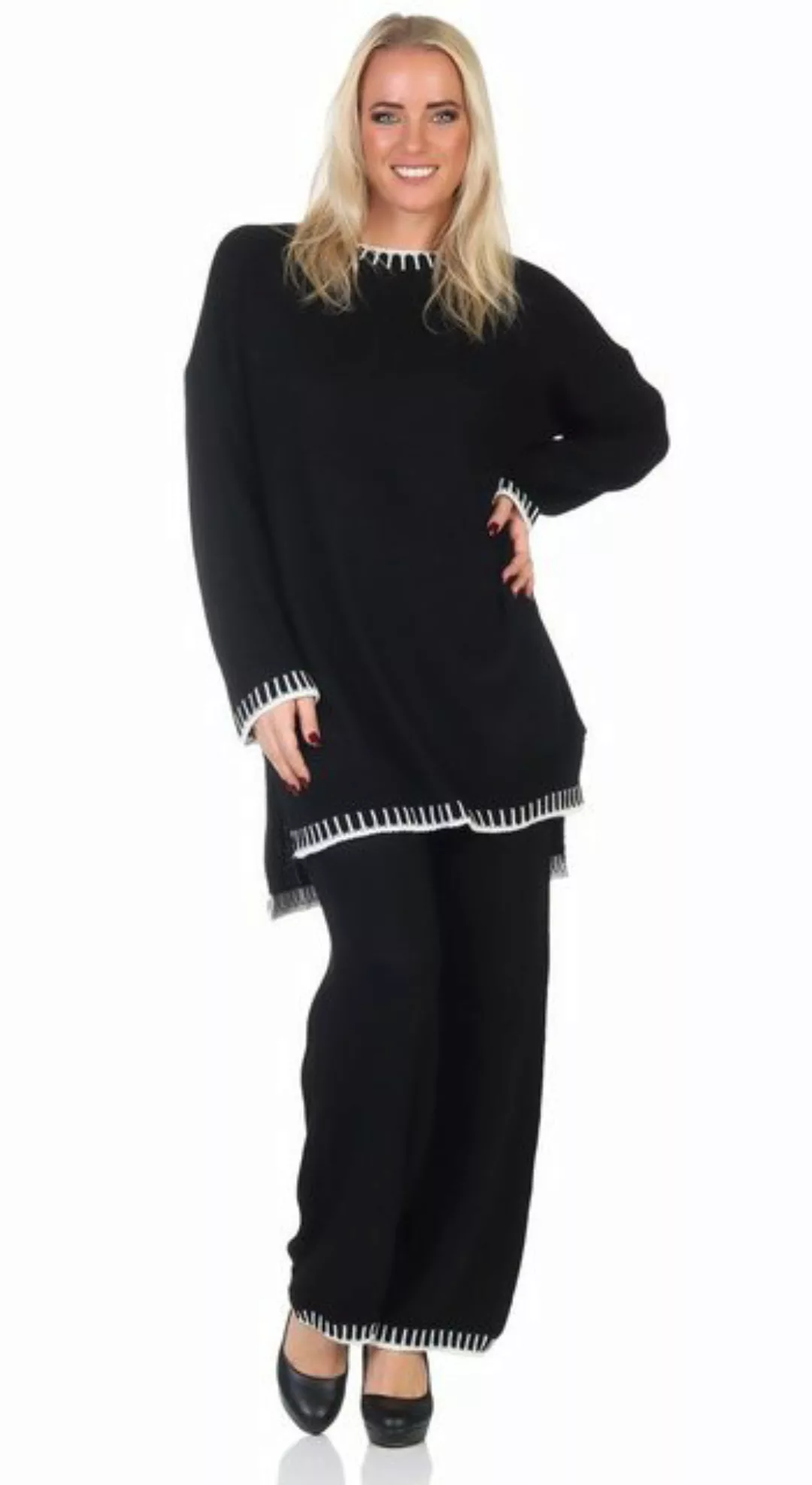 Mississhop Strickhose Strickanzug Strickset 2-teilig Hose Pullover M.382 (2 günstig online kaufen