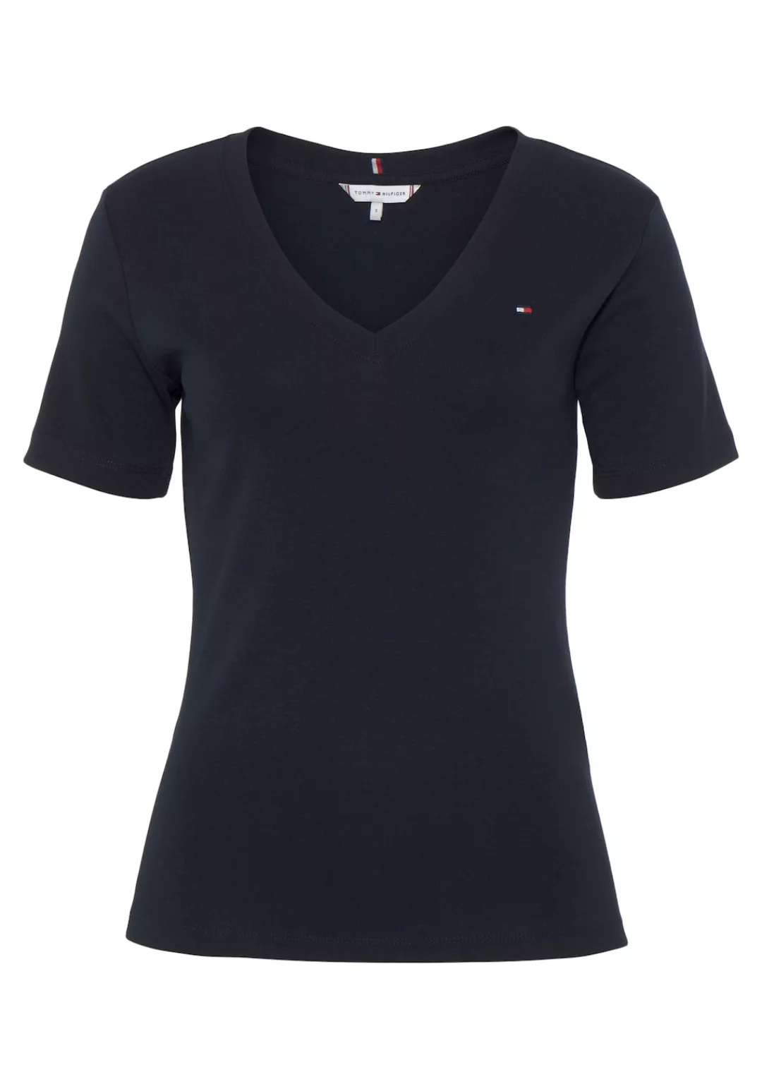 Tommy Hilfiger T-Shirt mit Logostickerei günstig online kaufen