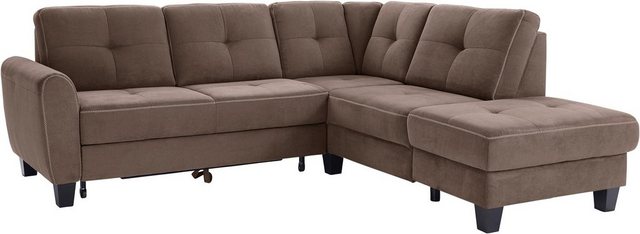 sit&more Ecksofa "Varese L-Form", mit Federkern, wahlweise mit Bettfunktion günstig online kaufen