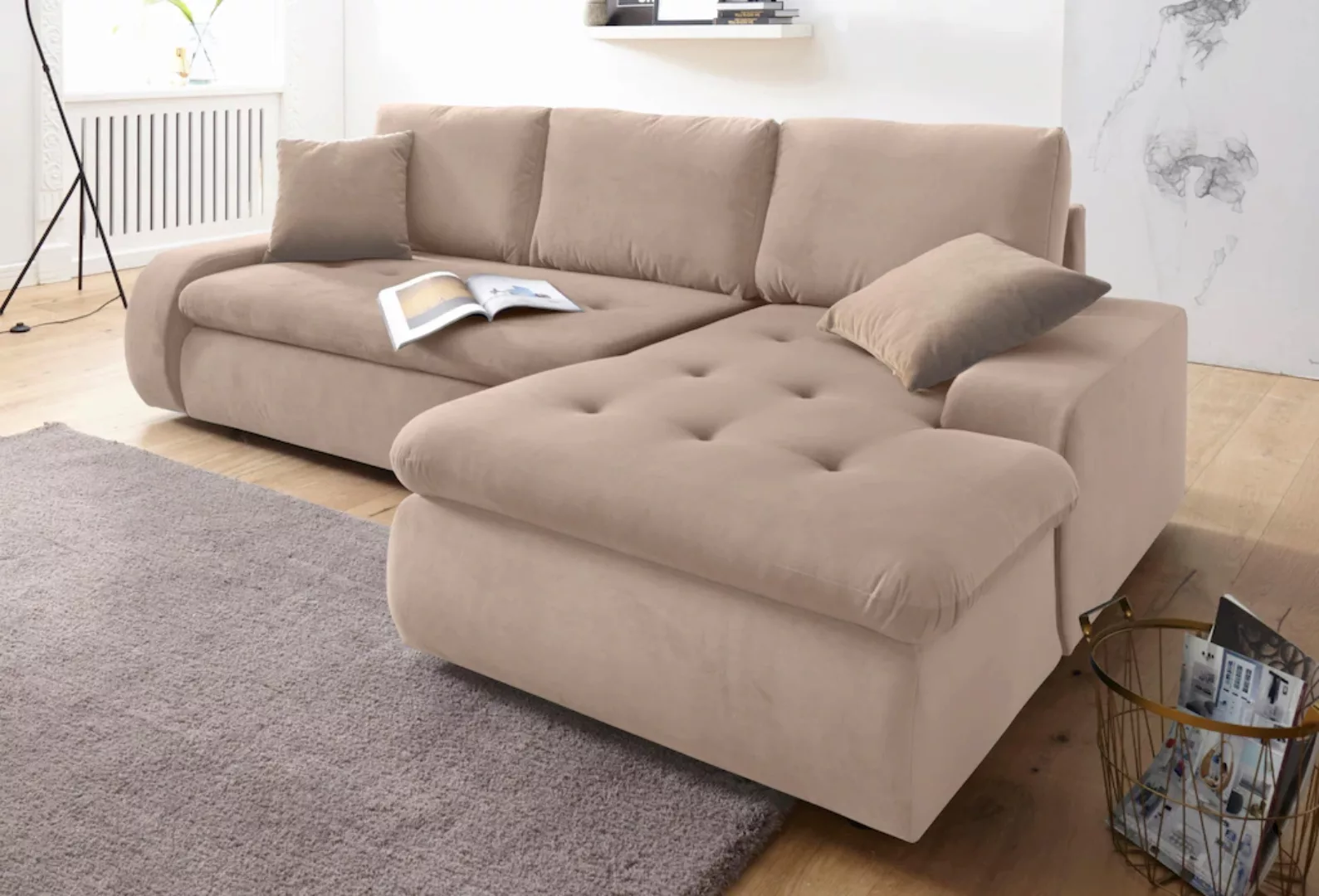 TRENDMANUFAKTUR Ecksofa "Indie II, tolle Detailverarbeitung, bequem und kom günstig online kaufen