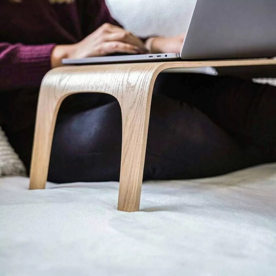Laptoptisch Aus Holz In Zwei Größen, Eiche Oder Walnuss, Beistelltisch, Bet günstig online kaufen