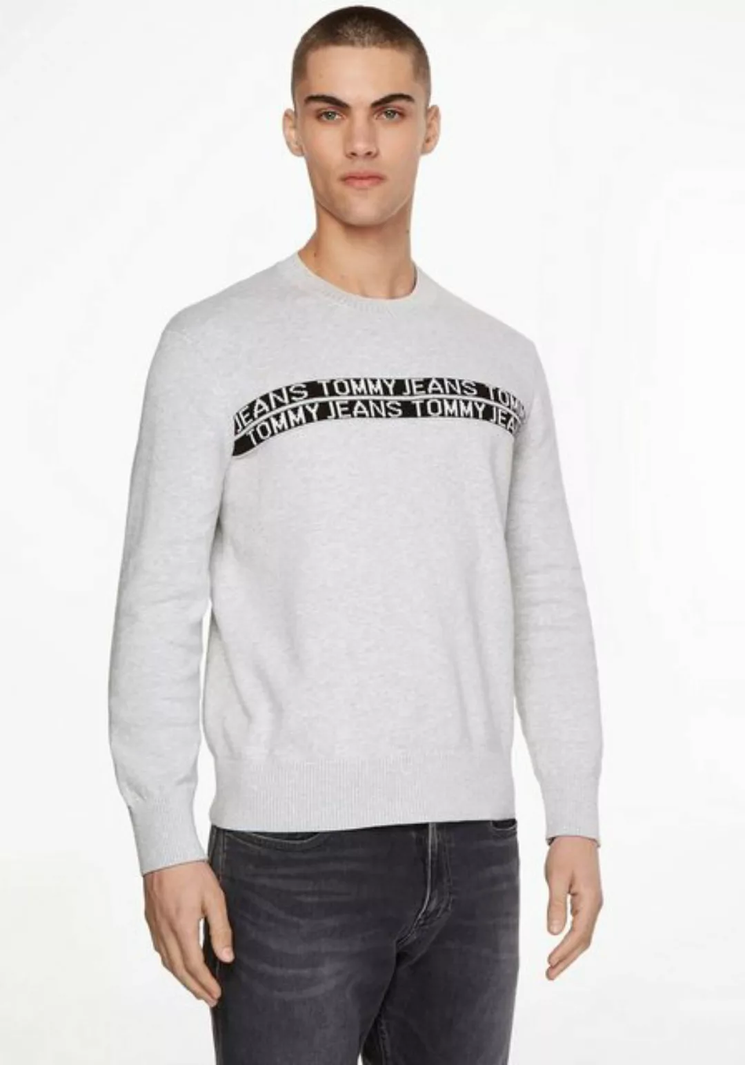 Tommy Jeans Strickpullover TJM TOMMY TAPE SWEATER günstig online kaufen