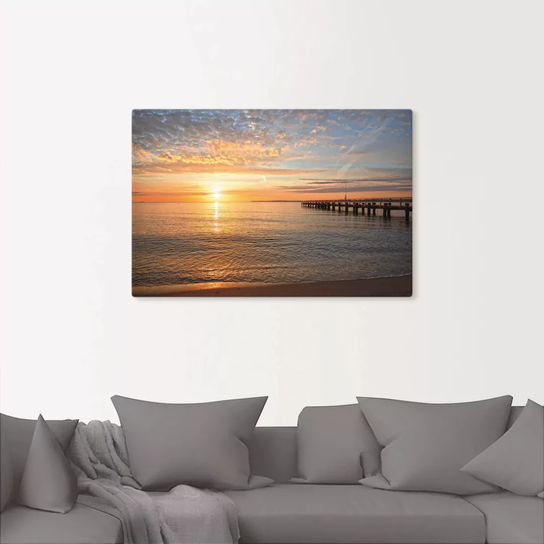 Artland Wandbild "Früh morgens an der Ostsee", Bilder vom Sonnenuntergang & günstig online kaufen