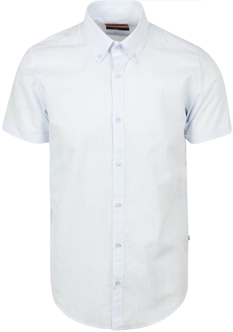 Suitable Short Sleeves Hemd Cotton Slub Hellblau - Größe XXL günstig online kaufen