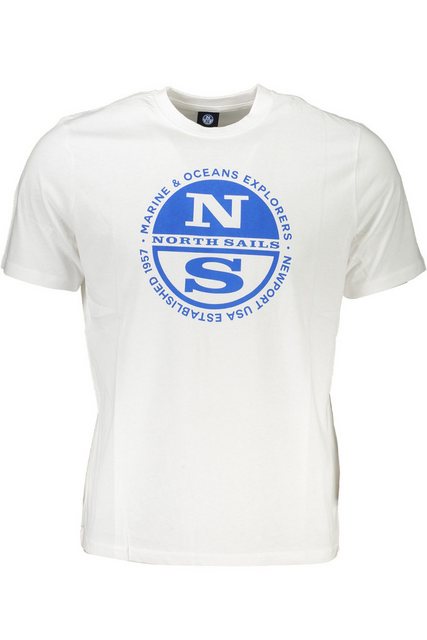 North Sails T-Shirt Herren Kurzarm-T-Shirt Weiß mit Rundhals und günstig online kaufen