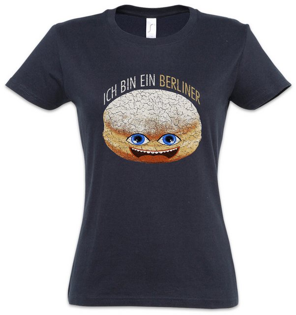 Urban Backwoods Print-Shirt Ich Bin Ein Berliner Damen T-Shirt JFK Kreppel günstig online kaufen