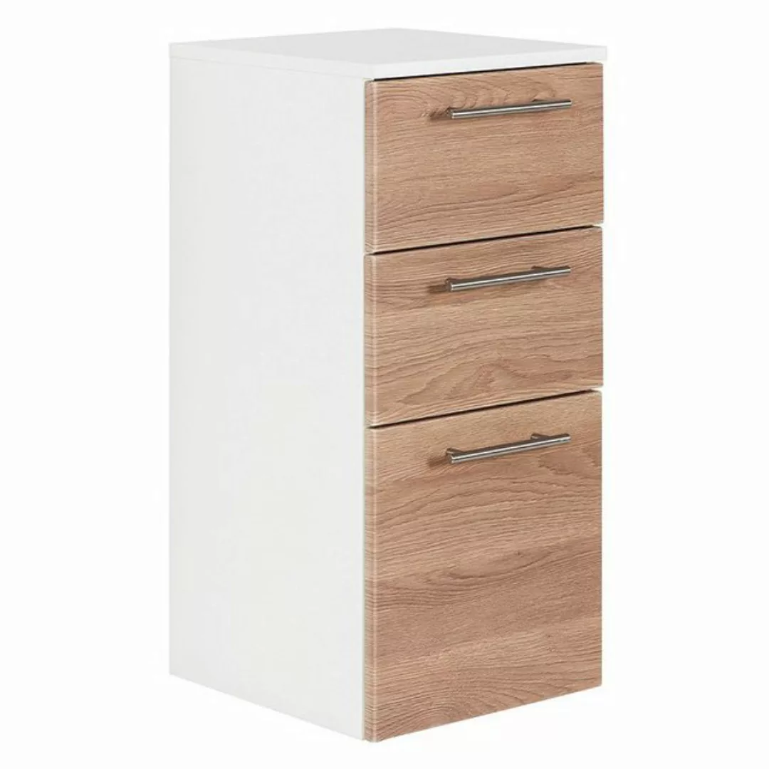 Lomadox Midischrank LAGOS-02 Eiche hell Nb. 35,2x75x36,8cm günstig online kaufen