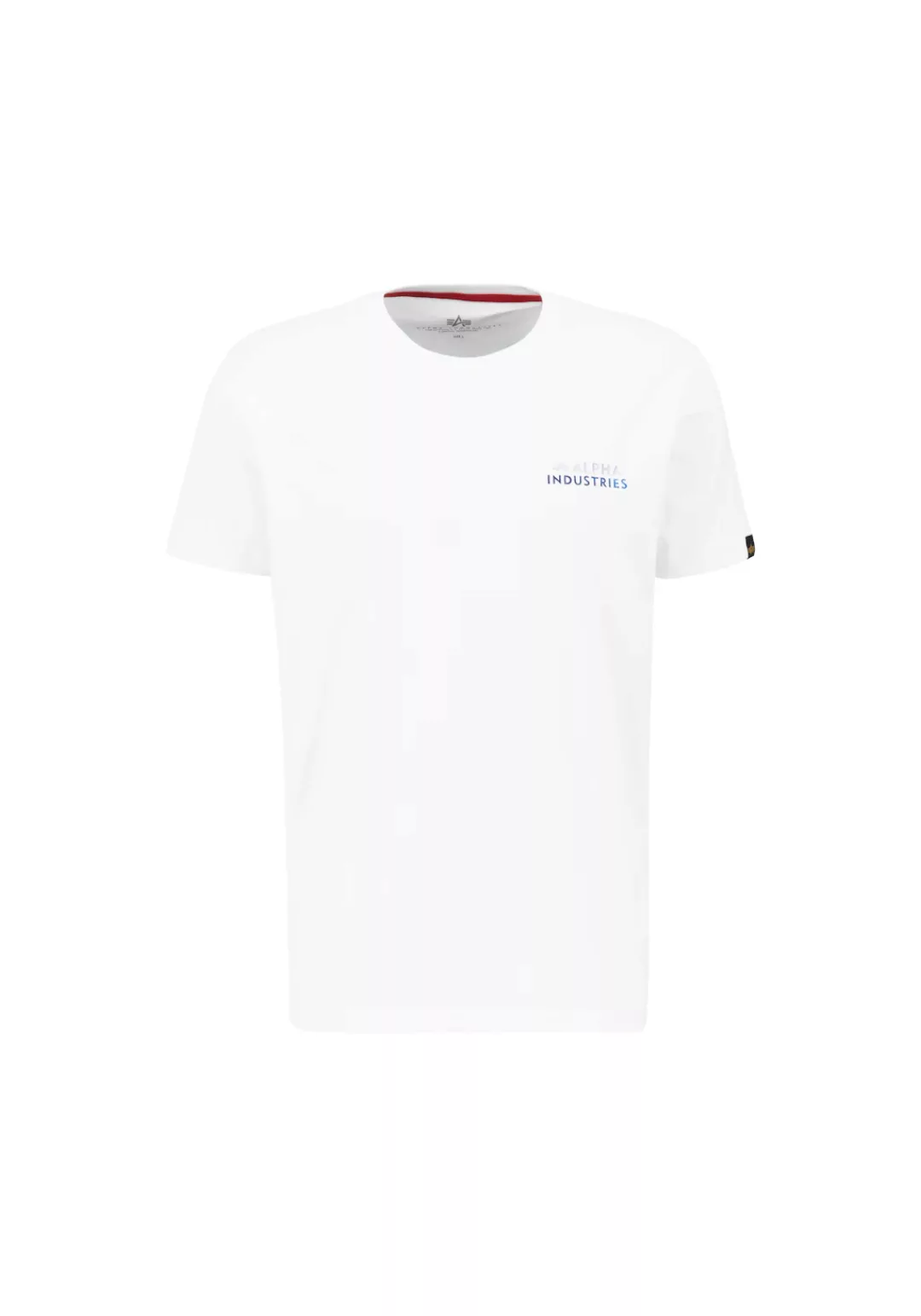 Alpha Industries T-Shirt - Kurzarm Shirt mit Logoschriftzug - Holographic S günstig online kaufen